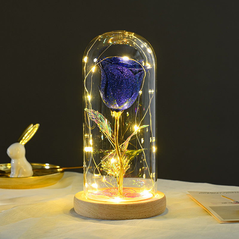 Flowers LED Light In Glass