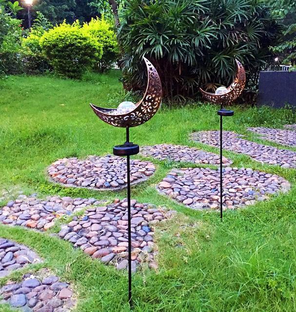 LED Solar Flame Light Metal
