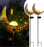 LED Solar Flame Light Metal