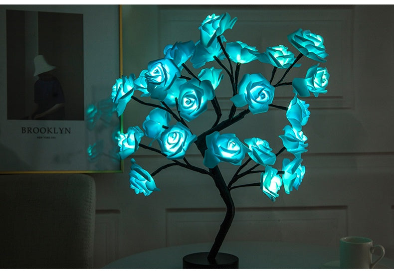 Rose Flower Lamp USB Battery