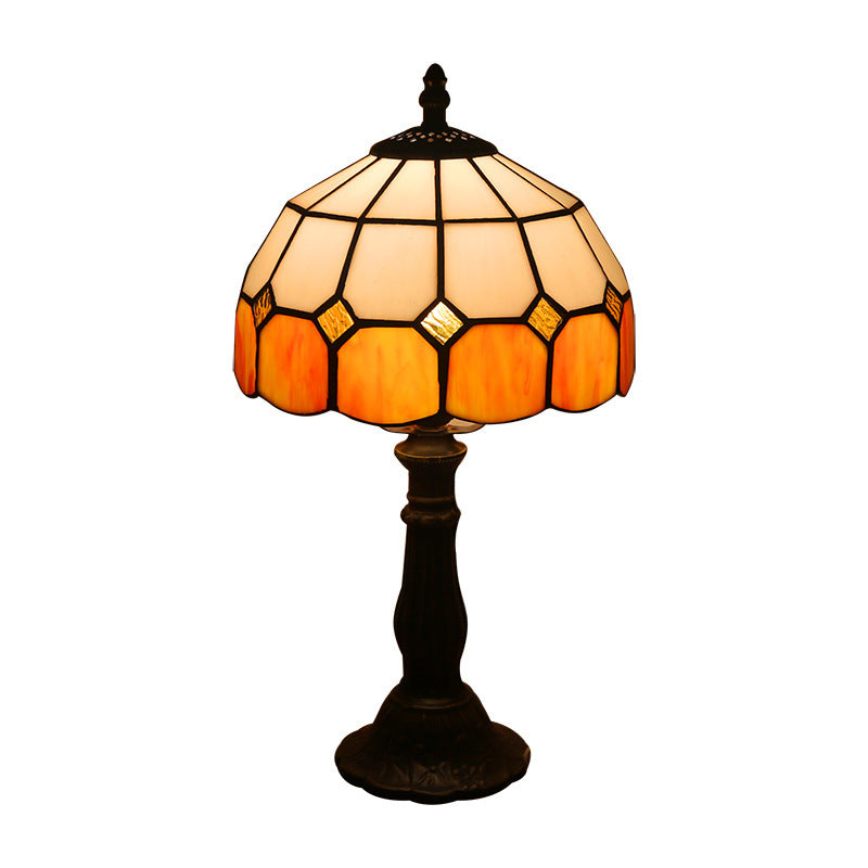Retro Bar Yellow Glass Lamp
