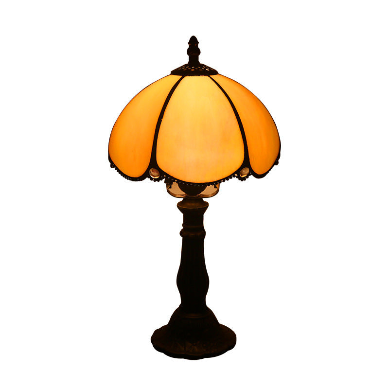 Retro Bar Yellow Glass Lamp
