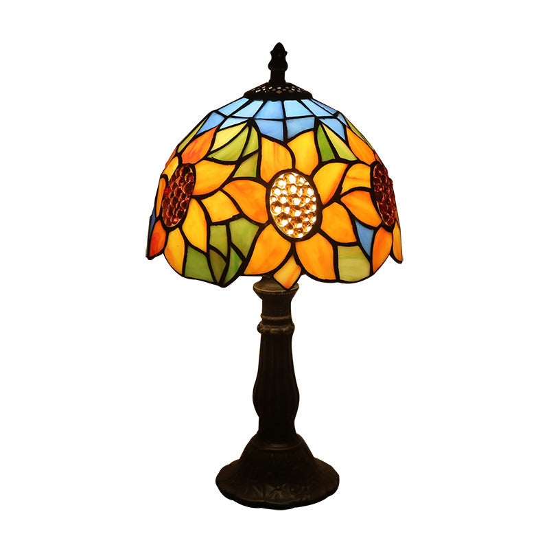 Retro Bar Yellow Glass Lamp