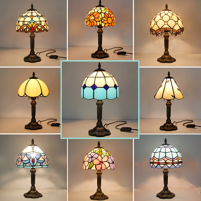 Retro Bar Yellow Glass Lamp