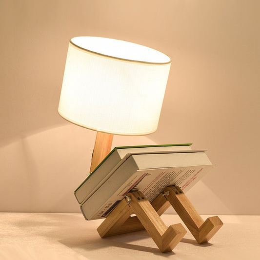 Desk Lamp Cloth Goods Solid Wood