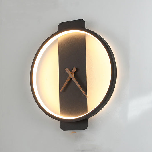 Nordic Wall Lamp Clock