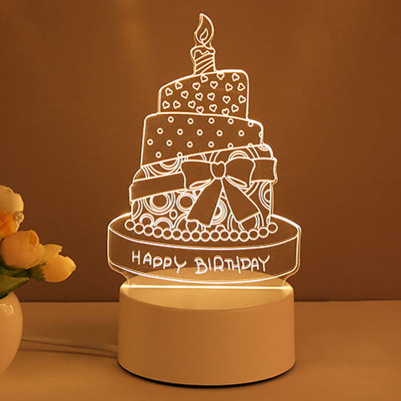 3D Lamp Acrylic USB LED Night