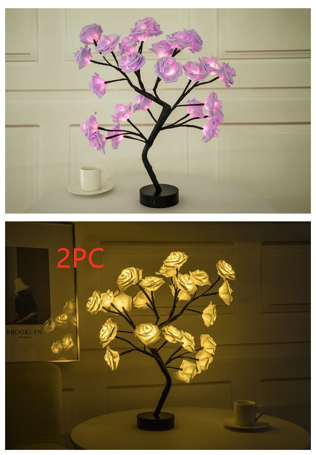 Rose Flower Lamp USB Battery