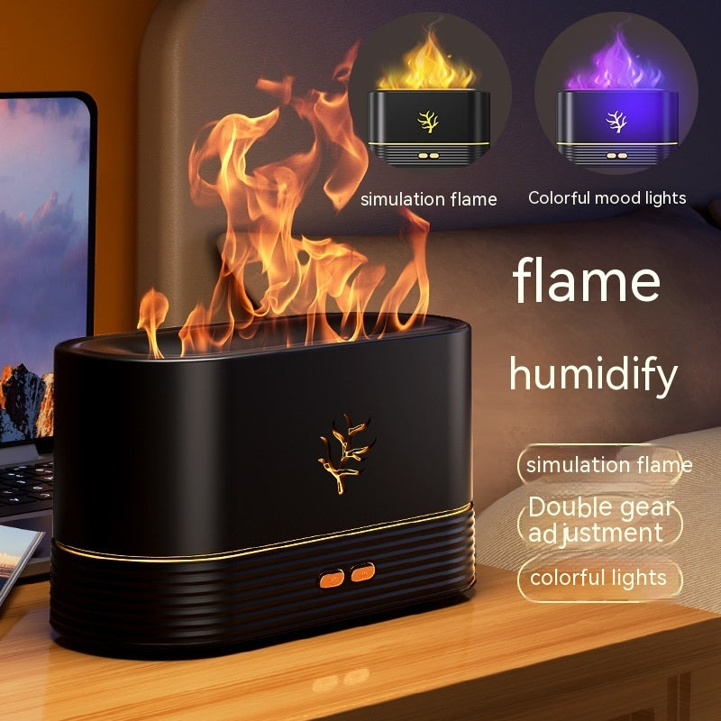 Flame Humidifier USB Smart Timing LED
