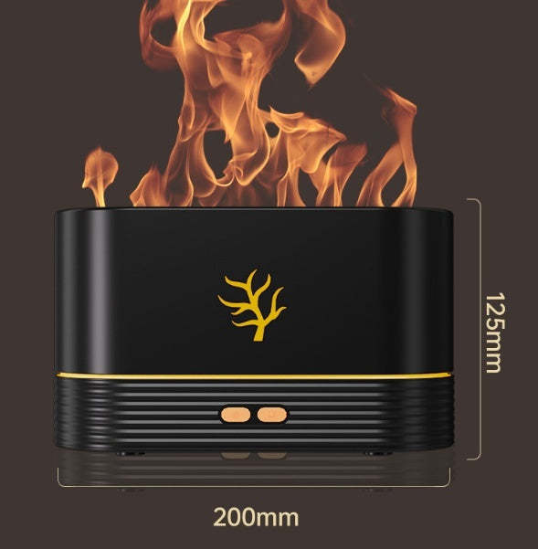 Flame Humidifier USB Smart Timing LED