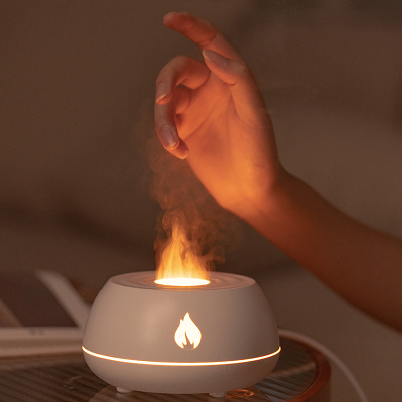 Flame Aromatherapy Diffuser 7 Colors Light