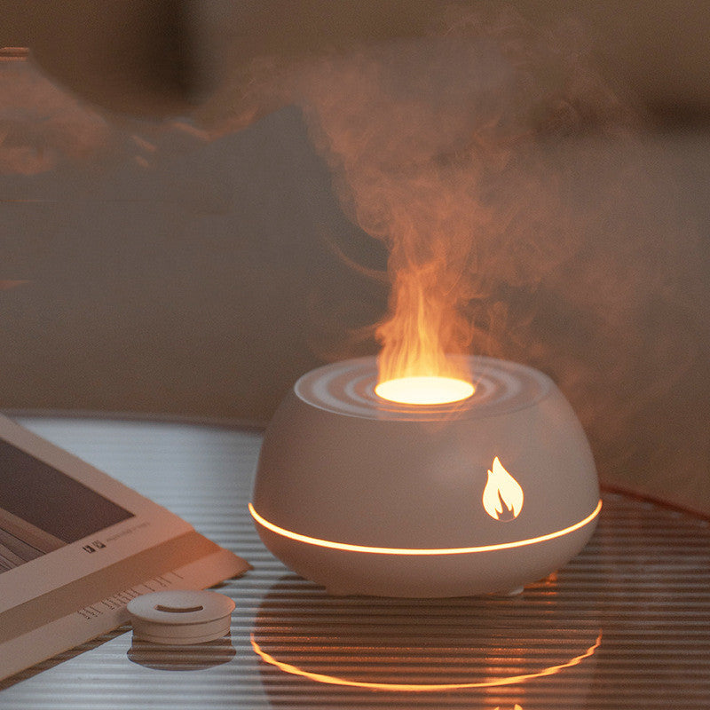 Flame Aromatherapy Diffuser 7 Colors Light