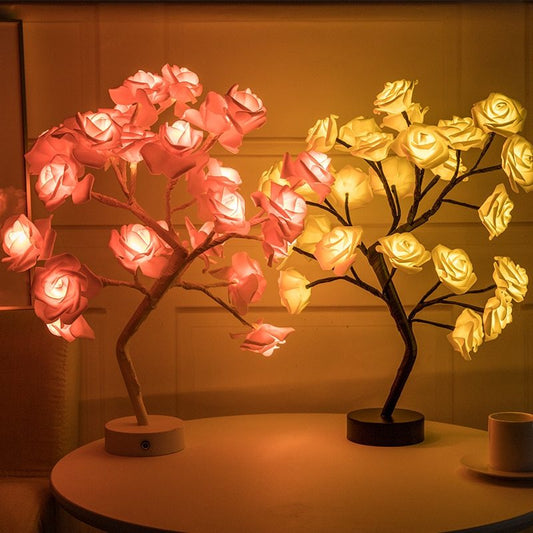 Rose Flower Lamp USB Battery