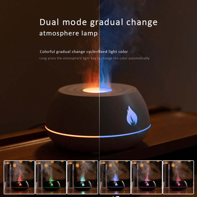 Flame Aromatherapy Diffuser 7 Colors Light