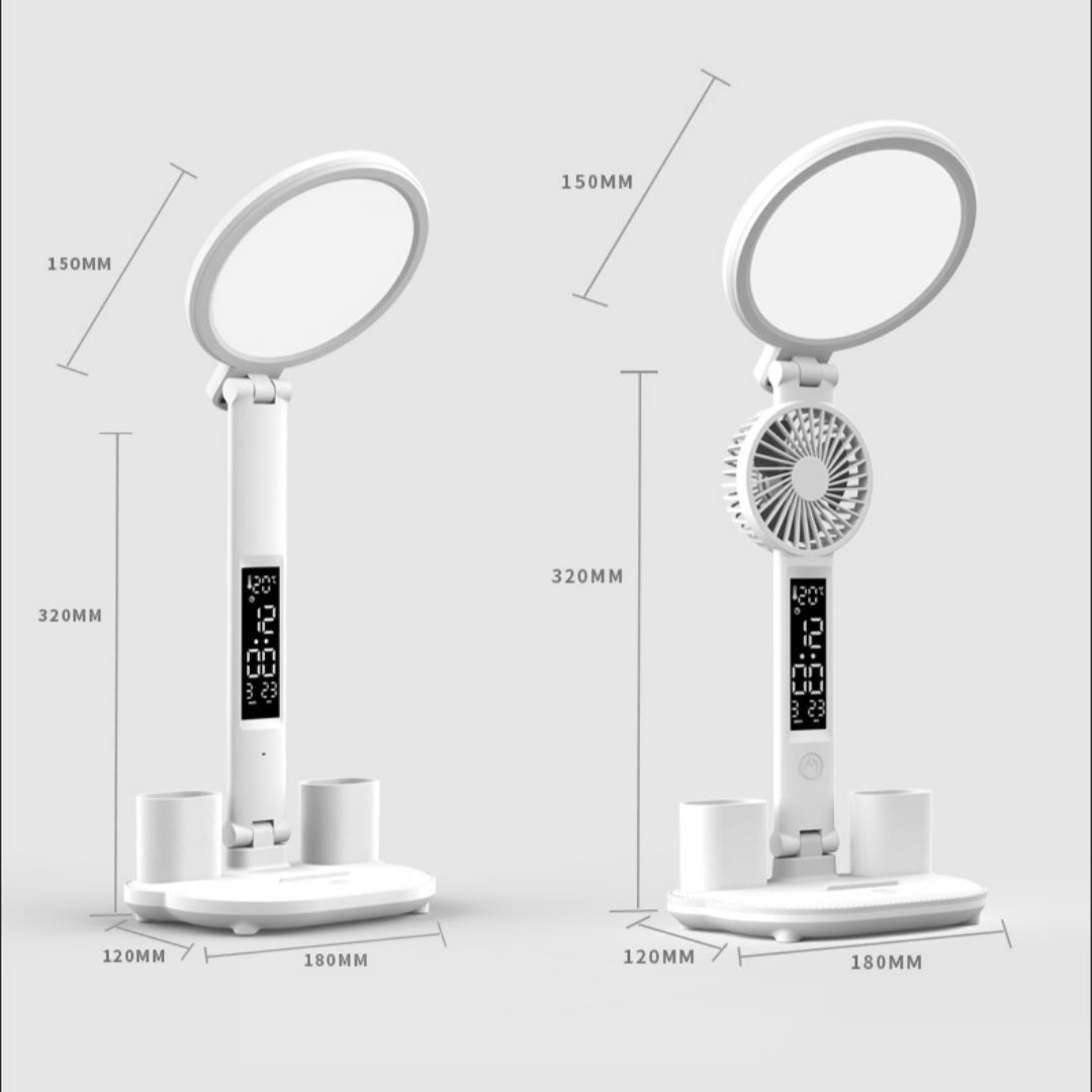 Clock Table Lamp USB Chargeable