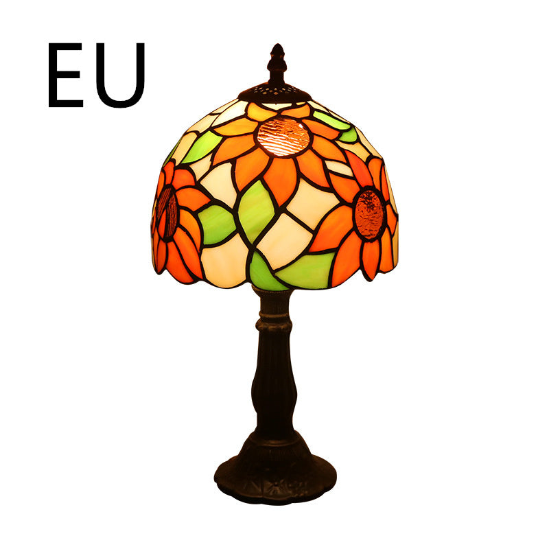 Retro Bar Yellow Glass Lamp