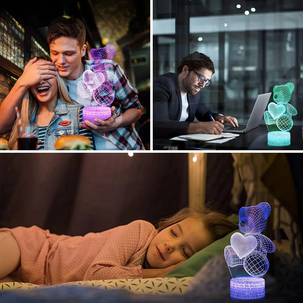 3D Lamp Acrylic USB Neon Sign