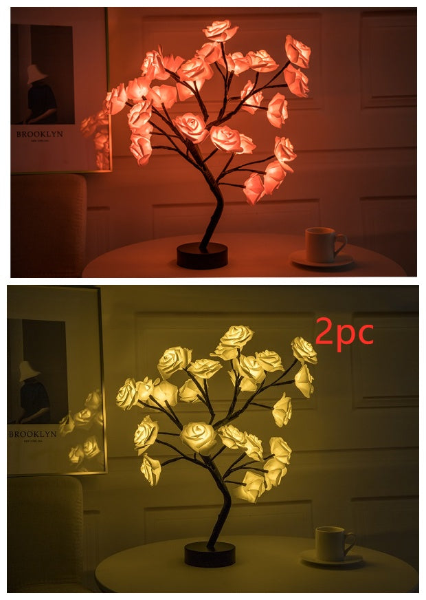 Rose Flower Lamp USB Battery