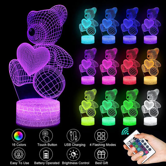 3D Lamp Acrylic USB Neon Sign