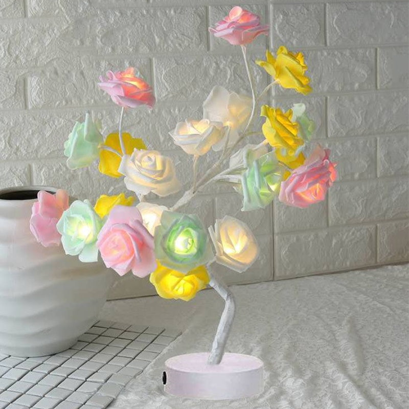 Rose Flower Lamp USB Battery