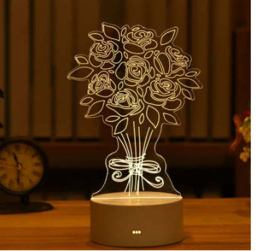 3D Lamp Acrylic USB LED Night