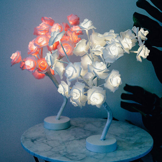 Rose Flower Lamp USB Battery