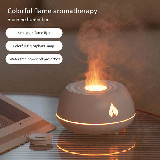 Flame Aromatherapy Diffuser 7 Colors Light