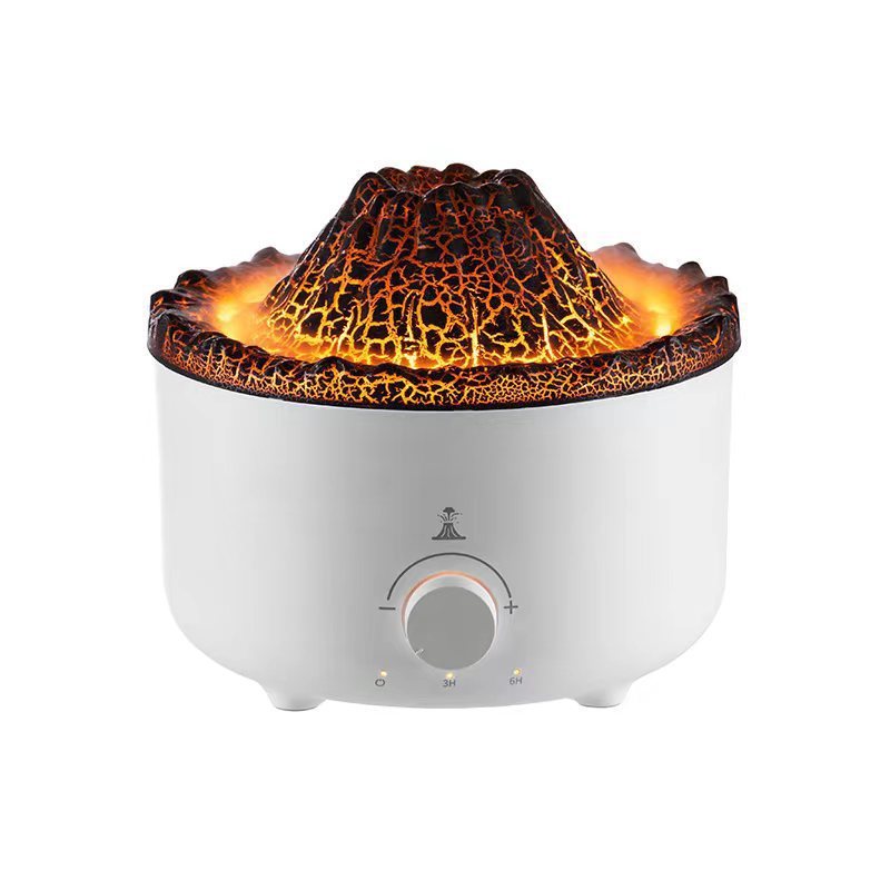 Simulated Flame Volcano Humidifier