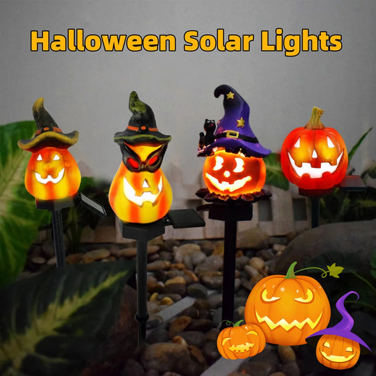 Solar Garden Halloween Pumpkin Lantern