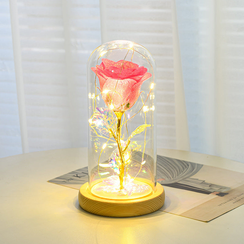 Flowers LED Light In Glass