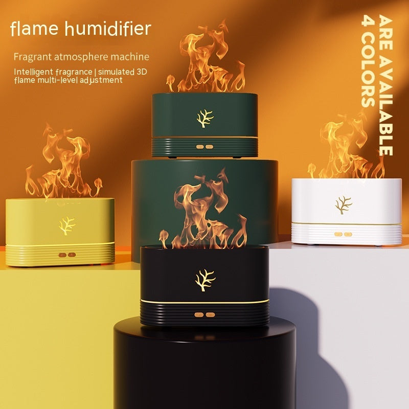 Flame Humidifier USB Smart Timing LED