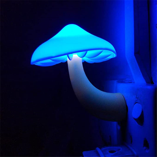 LED Night Light Mushroom Wall Socket