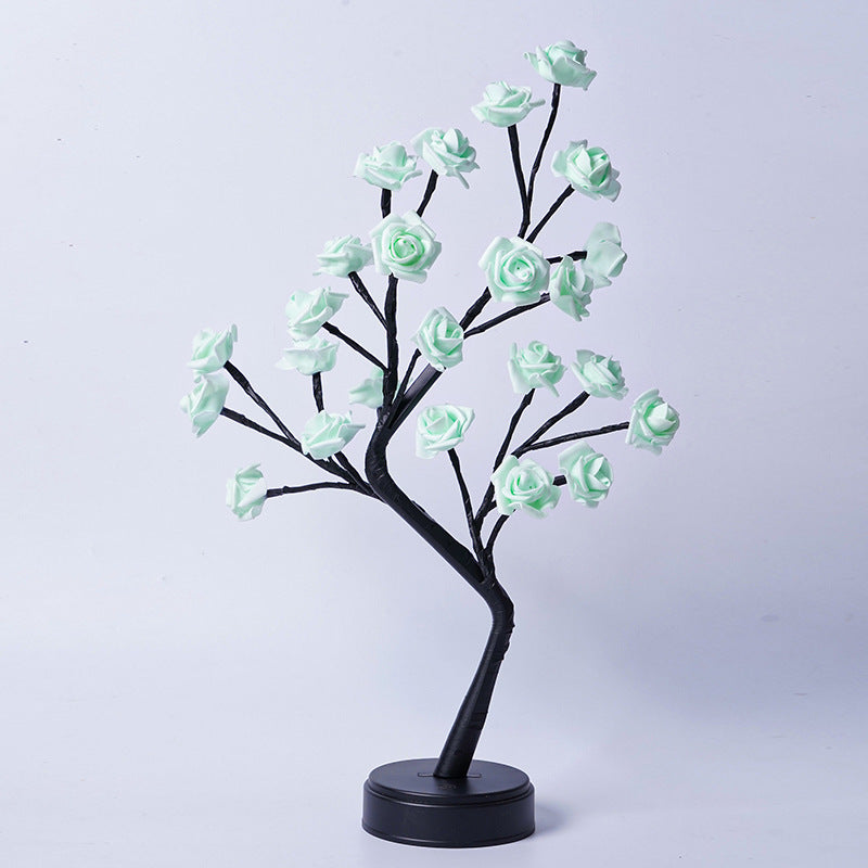 Table Lamp Flower Tree Rose