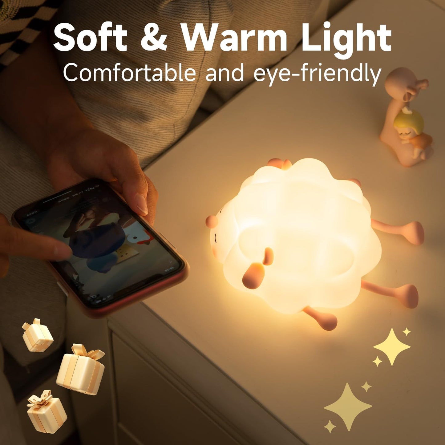 Silicone Night Lights Sheep Cartoon