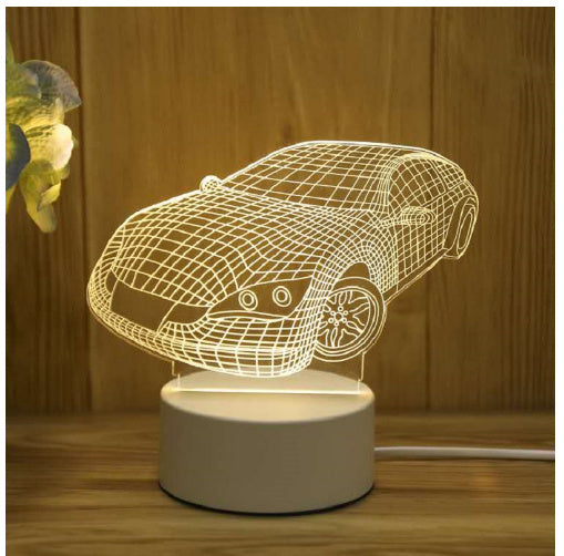 3D Lamp Acrylic USB LED Night