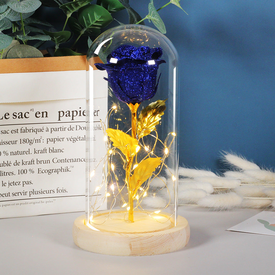 Flowers LED Light In Glass
