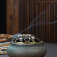 Copper Lid Ceramic Incense Burner