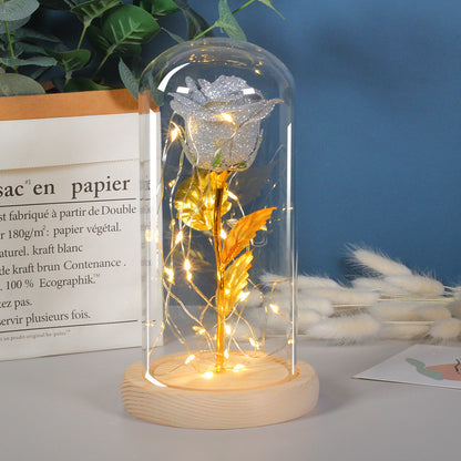 Flowers LED Light In Glass