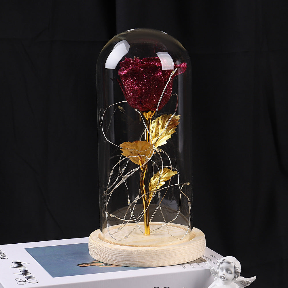 Flowers LED Light In Glass